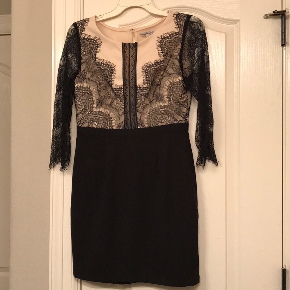 Black & nude dress